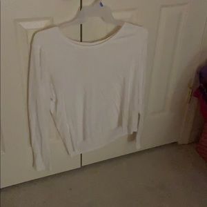 Faded glory long sleeve white tee